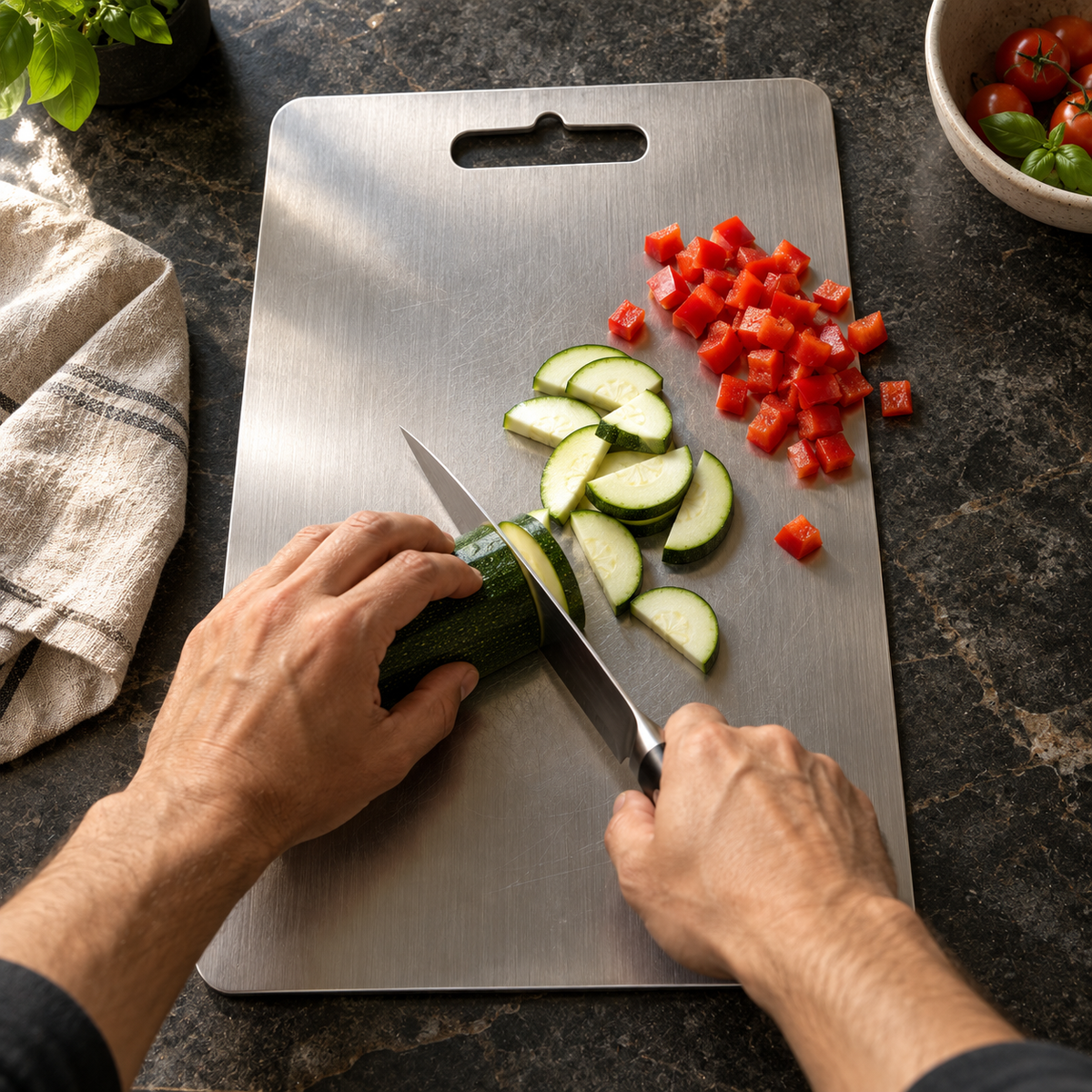 ITA Titanium-Reinforced Cutting Board — Non-Porous, Dishwasher-Safe, 11.4" × 7.9" — photo 2